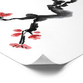 Korean Plum Blossom Ink Painting Poster (Hoek)