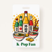 Korean Pop Culture Chest Print Badge (Achterkant)