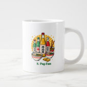 Korean Pop Culture Chest Print Espresso Cup Grote Koffiekop (Rechts)