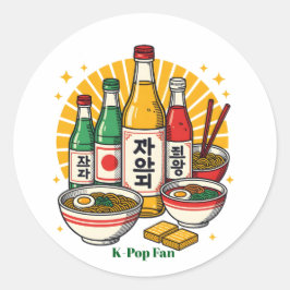 Korean Pop Culture Chest Print Printed Backpack Du Ronde Sticker