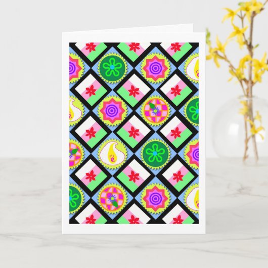 Korean Rice Cakes, Sweet Birthday Kaart (Gele Bloem)