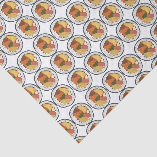 Korean Sushi Gimbap Kimbap Pattern Tissuepapier (Detail)