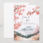 Korean Traditional Wedding Kaart (Voorkant / Achterkant)