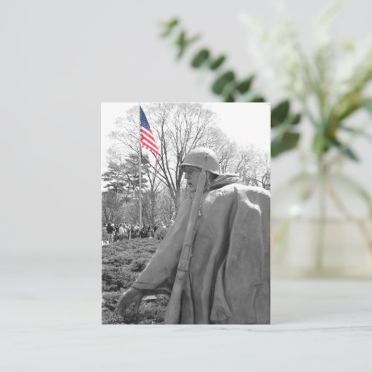 Korean War Memorial Briefkaart (Staand voorkant)