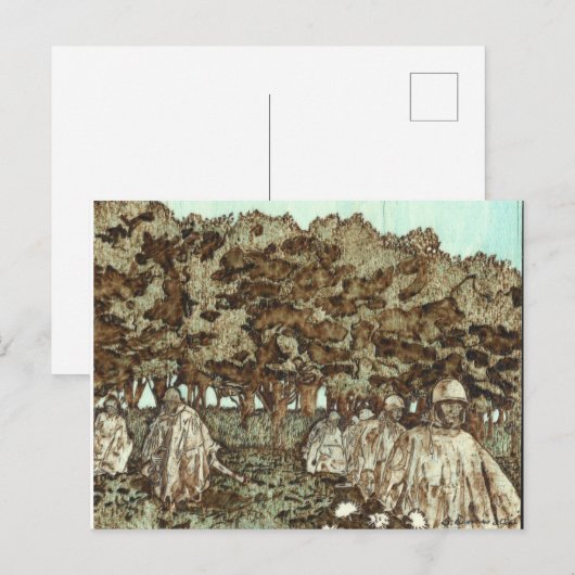 Korean War Memorial Postcard Briefkaart (Voorkant / Achterkant)