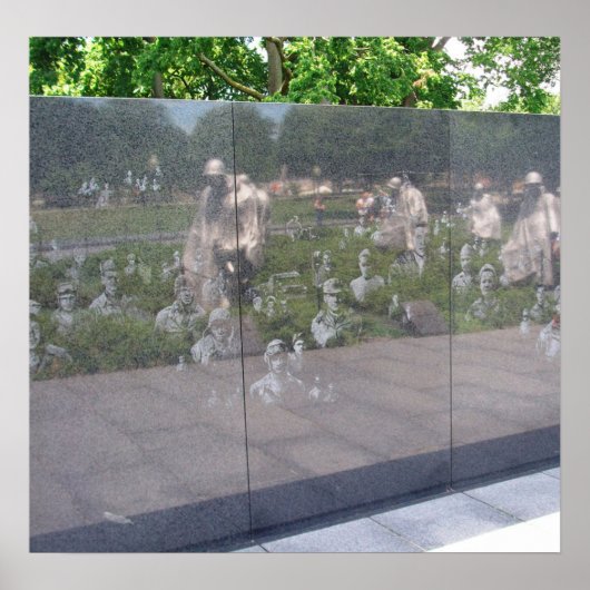 Korean War Monument in Washington, DC. Poster (Voorkant)