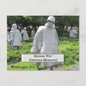 Korean War Veterans Memorial - ansichtkaart Briefkaart (Voorkant)