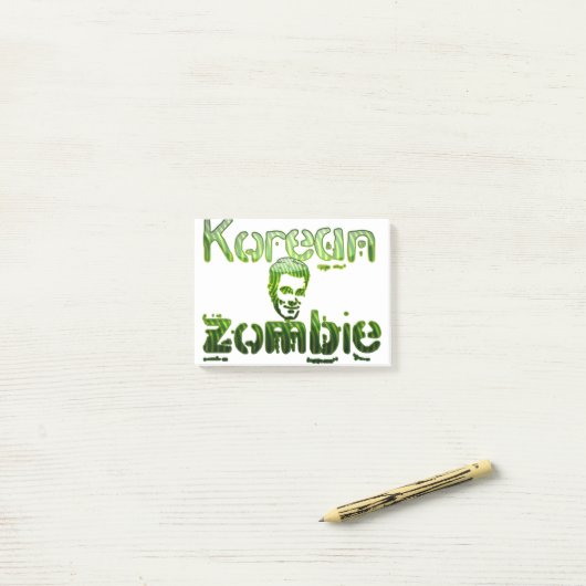 korean , zombie post-it® notes (Op bureau)