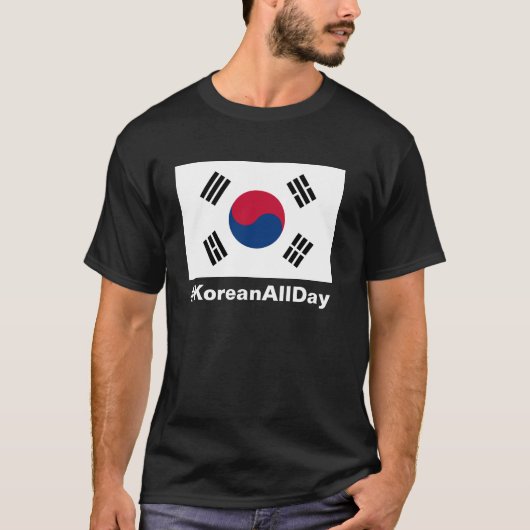 #KOREANALLDAY Korean Pride T-Shirt (Voorkant)