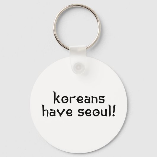 Koreanen hebben Seoul Sleutelhanger (Voorkant)