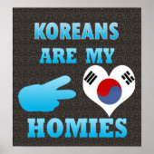 Koreanen zijn mijn Homies Poster (Voorkant)