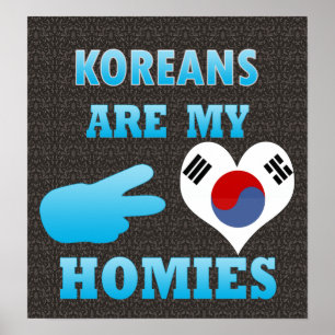 Koreanen zijn mijn Homies Poster