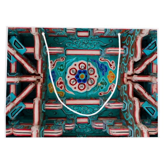 Koreanische traditionelle Malerei Groot Cadeauzakje (Achterkant)