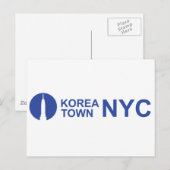 KOREATOWN NYC BRIEFKAART (Voorkant / Achterkant)