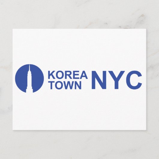 KOREATOWN NYC BRIEFKAART (Voorkant)