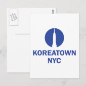 KOREATOWN NYC BRIEFKAART (Voorkant / Achterkant)