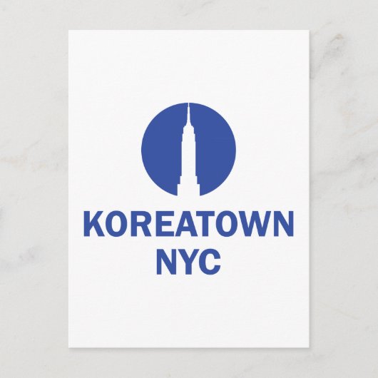 KOREATOWN NYC BRIEFKAART (Voorkant)