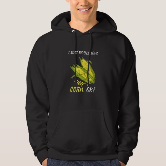 Koren Farming Leven Ik Hou Gewoon Van Mais Hoodie (Voorkant)