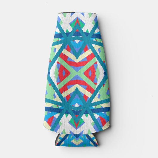 Korenbloem Balanced Harmony Kleuren Abstracte Lijn Flesjeskoeler (Voorkant)