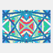 Korenbloem Balanced Harmony Kleuren Abstracte Lijn Inpakpapier Vel (Voorkant 3)