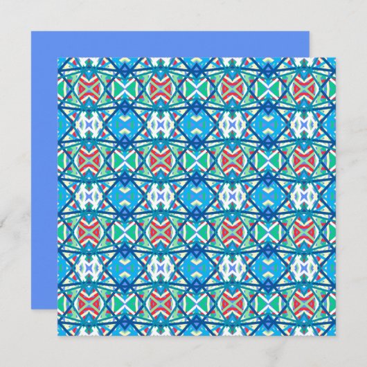 Korenbloem Balanced Harmony Kleuren Abstracte Lijn Kaart (Voorkant / Achterkant)