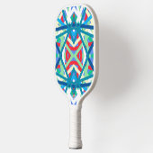 Korenbloem Balanced Harmony Kleuren Abstracte Lijn Pickleball Paddle (Links)