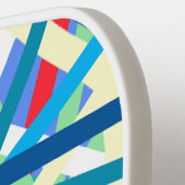 Korenbloem Balanced Harmony Kleuren Abstracte Lijn Pickleball Paddle (Links Detail)