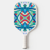 Korenbloem Balanced Harmony Kleuren Abstracte Lijn Pickleball Paddle (Achterkant)