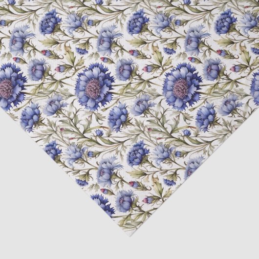 Korenbloem blauw decoupage tissuepapier (Detail)