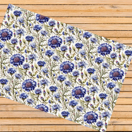 Korenbloem blauw decoupage tissuepapier