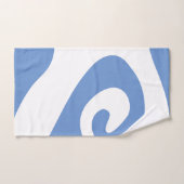 Korenbloem Blauw en Wit Swirl Wave Bad Handdoek (Handdoek)