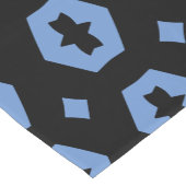 Korenbloem Blauw en Zwart: Geometriana 1 Korte Tafelloper (Hoek)