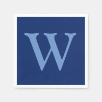 Korenbloem Blauw Initiaal Letter | saffier blauw