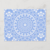 Korenbloem Blauw Mandala Patroon Briefkaart (Voorkant)