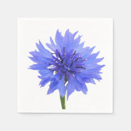 korenbloem blauw servet
