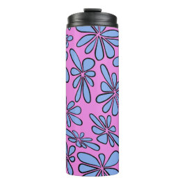 Korenbloem blauw vrije spirit floral thermosbeker