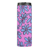 Korenbloem blauw vrije spirit floral thermosbeker (Achterkant)