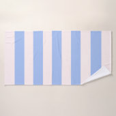 Korenbloem Blauw Wit zonnescherm strepen Badhanddoek (Badhanddoek)