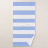 Korenbloem Blauw Wit zonnescherm strepen Badhanddoek (Badhanddoek)