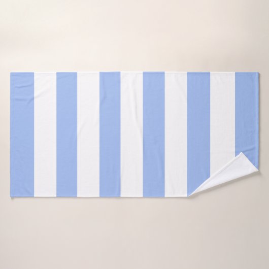 Korenbloem Blauw Wit zonnescherm strepen Badhanddoek (Badhanddoek)