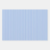 Korenbloem Blauw & Witte Strepen Inpakpapier Vel (Voorkant 3)