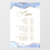Korenbloem Blauwe Agate Diensten Menu Raamsticker (Vel)