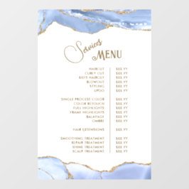 Korenbloem Blauwe Agate Diensten Menu Raamsticker
