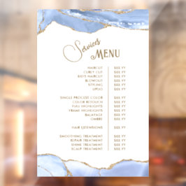 Korenbloem Blauwe Agate Diensten Menu Raamsticker