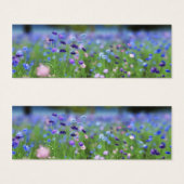 Korenbloem Blauwe Bladwijzer Mini Visitekaartjes (Voorkant /achterkant)
