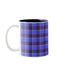 Korenbloem Blauwe en Livid Bruine Plaid