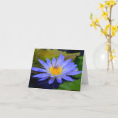 Korenbloem Blauwe Grote Waterlelie Notitiekaarten (Gele Bloem)