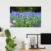 Korenbloem Blauwe Print (Thuiskantoor)