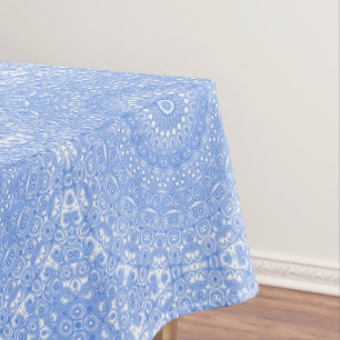 Korenbloem Blauwe Symmetrie Mandala Tafelkleed