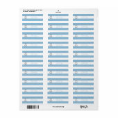 Korenbloem Blauwe & Witte Strepen Diamant Anker Etiket (Full Sheet)